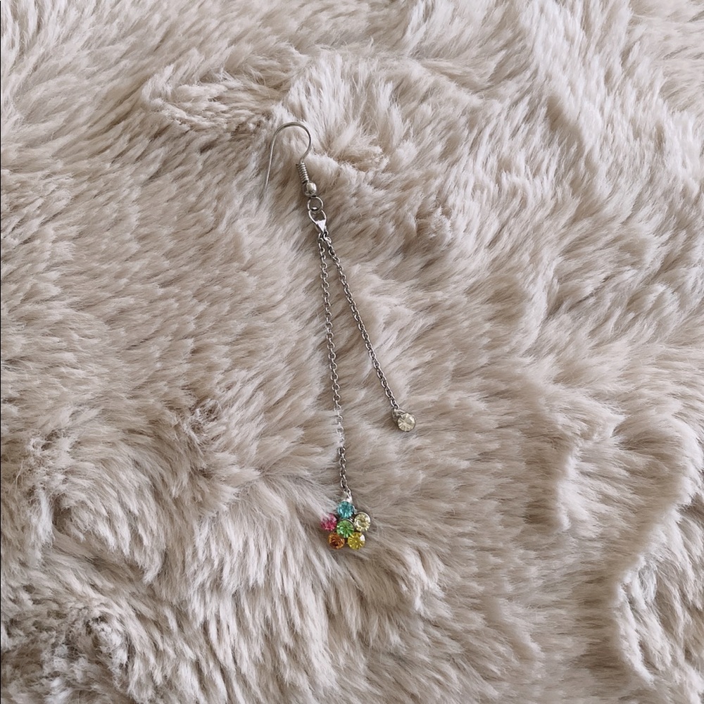 Single Drop Flower Earring